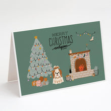 Load image into Gallery viewer, Red White Shih Tzu Christmas Everyone Greeting Cards -  Blank Note Cards – 8-Pack of Artist-Designed Cards with Envelopes