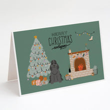 Load image into Gallery viewer, Black Cocker Spaniel Christmas Everyone Greeting Cards -  Blank Note Cards – 8-Pack of Artist-Designed Cards with Envelopes