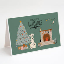 Load image into Gallery viewer, Dalmatian Christmas Everyone Greeting Cards -  Blank Note Cards – 8-Pack of Artist-Designed Cards with Envelopes