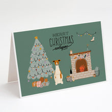Load image into Gallery viewer, Whippet Christmas Everyone Greeting Cards -  Blank Note Cards – 8-Pack of Artist-Designed Cards with Envelopes