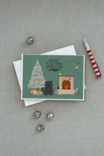 Load image into Gallery viewer, Black Chow Chow Christmas Everyone Greeting Cards -  Blank Note Cards – 8-Pack of Artist-Designed Cards with Envelopes