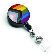 Load image into Gallery viewer, Gay Pride Progress Pride All are Welcome Retractable Badge Reel