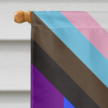 Load image into Gallery viewer, Gay Pride Progress Pride All are Welcome Flag Canvas House Size