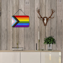 Load image into Gallery viewer, Gay Pride Progress Pride All are Welcome Wall or Door Hanging Prints