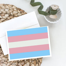 Load image into Gallery viewer, Transgender Pride Greeting Cards -  Blank Note Cards – 8-Pack of Artist-Designed Cards with Envelopes