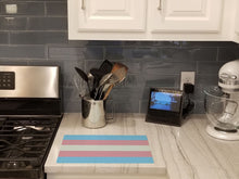 Load image into Gallery viewer, Transgender Pride Glass Cutting Boards – Durable, Decorative Kitchen Art Large