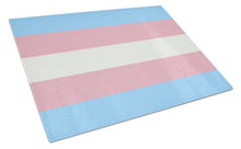 Load image into Gallery viewer, Transgender Pride Glass Cutting Boards – Durable, Decorative Kitchen Art Large