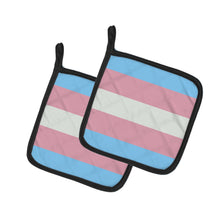 Load image into Gallery viewer, Transgender Pride Pot Holders - Set of 2 - Heat-Resistant Kitchen Essentials