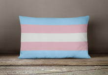 Load image into Gallery viewer, Transgender Pride Canvas Fabric Decorative Pillow