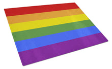 Load image into Gallery viewer, Gay Pride Glass Cutting Boards – Durable, Decorative Kitchen Art Large