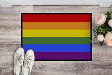 Load image into Gallery viewer, Gay Pride Doormat - 18x27 Decorative Floor Mat – Indoor/Outdoor Rug with Artistic Flair