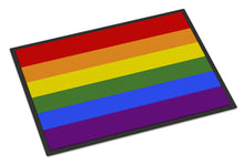 Load image into Gallery viewer, Gay Pride Doormat - 18x27 Decorative Floor Mat – Indoor/Outdoor Rug with Artistic Flair