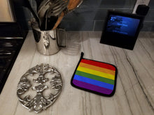 Load image into Gallery viewer, Gay Pride Pot Holders - Set of 2 - Heat-Resistant Kitchen Essentials