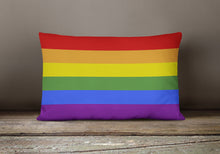 Load image into Gallery viewer, Gay Pride Canvas Fabric Decorative Pillow