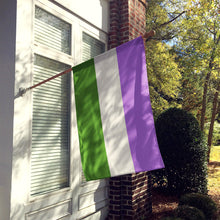 Load image into Gallery viewer, Genderqueer Pride Flag Canvas House Size