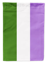 Load image into Gallery viewer, Genderqueer Pride Garden Flag – LGBTQ+ Inclusive Outdoor Yard Decor