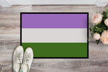 Load image into Gallery viewer, Genderqueer Pride Doormat - 24x36 Decorative Floor Mat – Indoor/Outdoor Rug with Artistic Flair