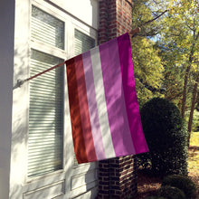 Load image into Gallery viewer, Lesbian Pride Flag Canvas House Size