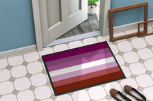 Load image into Gallery viewer, Lesbian Pride Doormat - 24x36 Decorative Floor Mat – Indoor/Outdoor Rug with Artistic Flair
