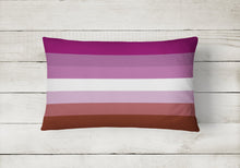 Load image into Gallery viewer, Lesbian Pride Canvas Fabric Decorative Pillow