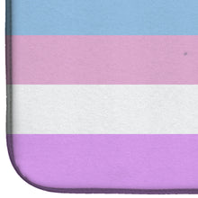 Load image into Gallery viewer, Bigender Pride Dish Drying Mat – Absorbent, Artistic Kitchen Essentials