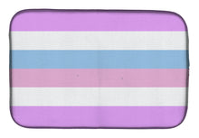 Load image into Gallery viewer, Bigender Pride Dish Drying Mat – Absorbent, Artistic Kitchen Essentials