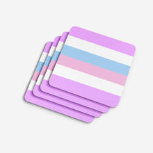 Load image into Gallery viewer, Bigender Pride Foam Coaster