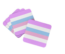 Load image into Gallery viewer, Bigender Pride Foam Coaster