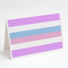 Load image into Gallery viewer, Bigender Pride Greeting Cards -  Blank Note Cards – 8-Pack of Artist-Designed Cards with Envelopes