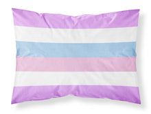 Load image into Gallery viewer, Bigender Pride Fabric Standard Pillowcase – Artistic Decorative Front, White Back