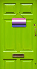 Load image into Gallery viewer, Genderfluid Pride Wall or Door Hanging Prints