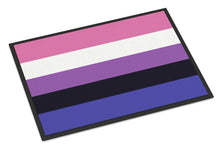 Load image into Gallery viewer, Genderfluid Pride Doormat - 24x36 Decorative Floor Mat – Indoor/Outdoor Rug with Artistic Flair