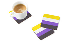 Load image into Gallery viewer, Nonbinary Pride Foam Coaster