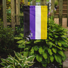 Load image into Gallery viewer, Nonbinary Pride Garden Flag – LGBTQ+ Inclusive Outdoor Yard Decor