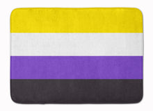 Load image into Gallery viewer, Nonbinary Pride Machine Washable Memory Foam Mat