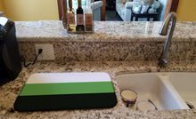 Load image into Gallery viewer, Neutrois Pride Dish Drying Mat – Absorbent, Artistic Kitchen Essentials