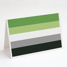 Load image into Gallery viewer, Aronmantic Pride Greeting Cards -  Blank Note Cards – 8-Pack of Artist-Designed Cards with Envelopes