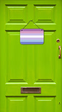Load image into Gallery viewer, Bigender Pride Wall or Door Hanging Prints