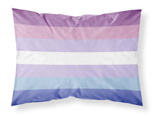 Load image into Gallery viewer, Bigender Pride Fabric Standard Pillowcase – Artistic Decorative Front, White Back