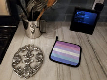 Load image into Gallery viewer, Bigender Pride Pot Holders - Set of 2 - Heat-Resistant Kitchen Essentials
