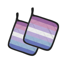 Load image into Gallery viewer, Bigender Pride Pot Holders - Set of 2 - Heat-Resistant Kitchen Essentials