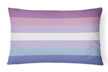 Load image into Gallery viewer, Bigender Pride Canvas Fabric Decorative Pillow
