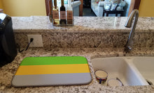 Load image into Gallery viewer, Lithromantic Pride Dish Drying Mat – Absorbent, Artistic Kitchen Essentials