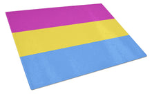 Load image into Gallery viewer, Pansexual Pride Glass Cutting Boards – Durable, Decorative Kitchen Art Large