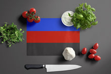 Load image into Gallery viewer, Polyamorous Pride Glass Cutting Boards – Durable, Decorative Kitchen Art Large