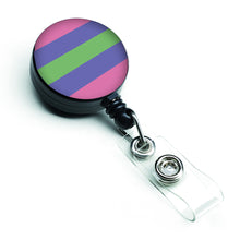 Load image into Gallery viewer, Trigender Pride Retractable Badge Reel