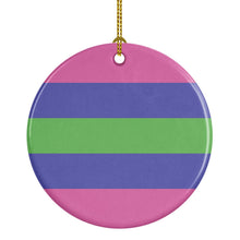Load image into Gallery viewer, Trigender Pride Ceramic Ornament