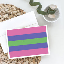 Load image into Gallery viewer, Trigender Pride Greeting Cards -  Blank Note Cards – 8-Pack of Artist-Designed Cards with Envelopes