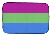 Load image into Gallery viewer, Polisexual Pride Dish Drying Mat – Absorbent, Artistic Kitchen Essentials