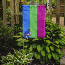 Load image into Gallery viewer, Polisexual Pride Garden Flag – LGBTQ+ Inclusive Outdoor Yard Decor